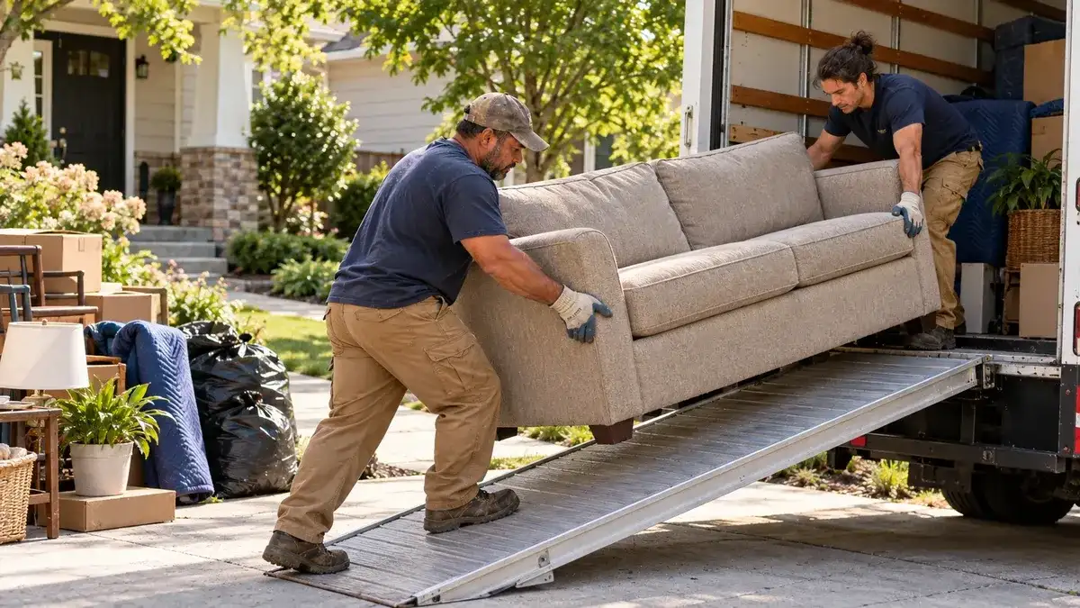 Junk removal and hauling from a residential property