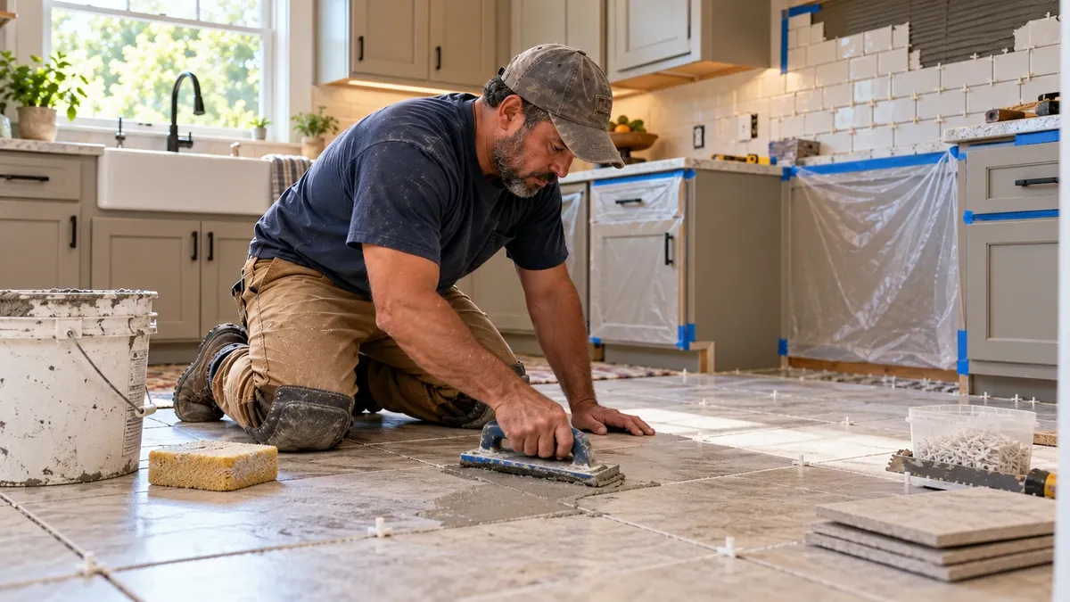 Residential tile, grout and backsplash installation and repair